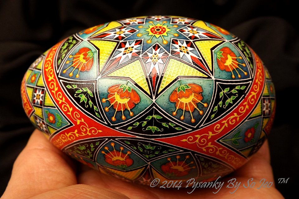 Over The Rainbow Ukrainian Easter Egg Pysanky By So Jeo